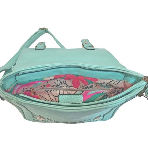 5 For $10 || MoDa New York || Lucite Faux Leather Crossbody Bag - Picture 4 of 4